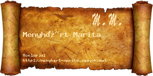 Menyhért Marita névjegykártya